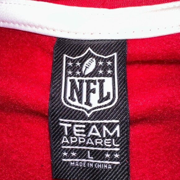 NFL San Fransico 49ERS TEAM APPAREL Red/Black/White Hoodie size Large - Picture 6 of 6